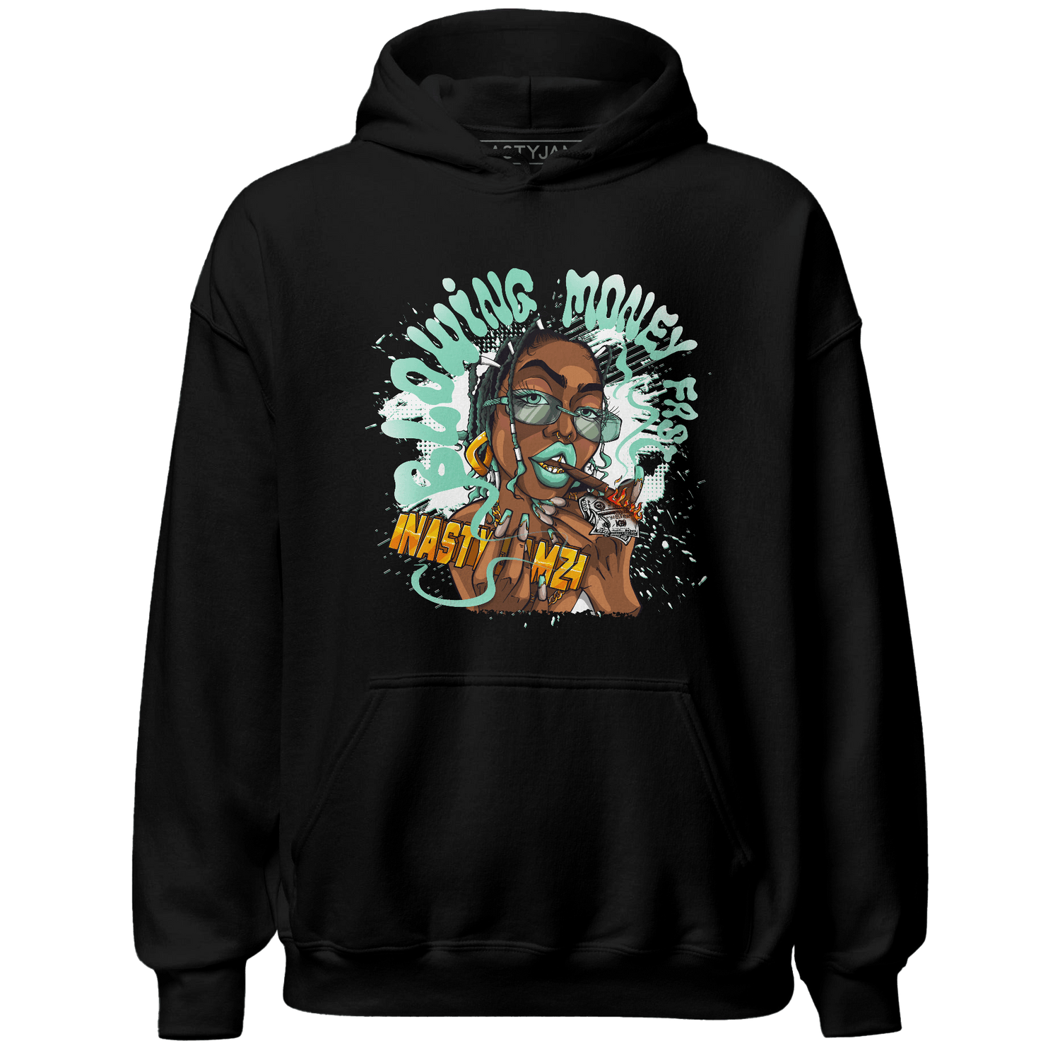 High OG Green Glow 1s Hoodie Match Blowing Money Fast Girl - NastyJamz