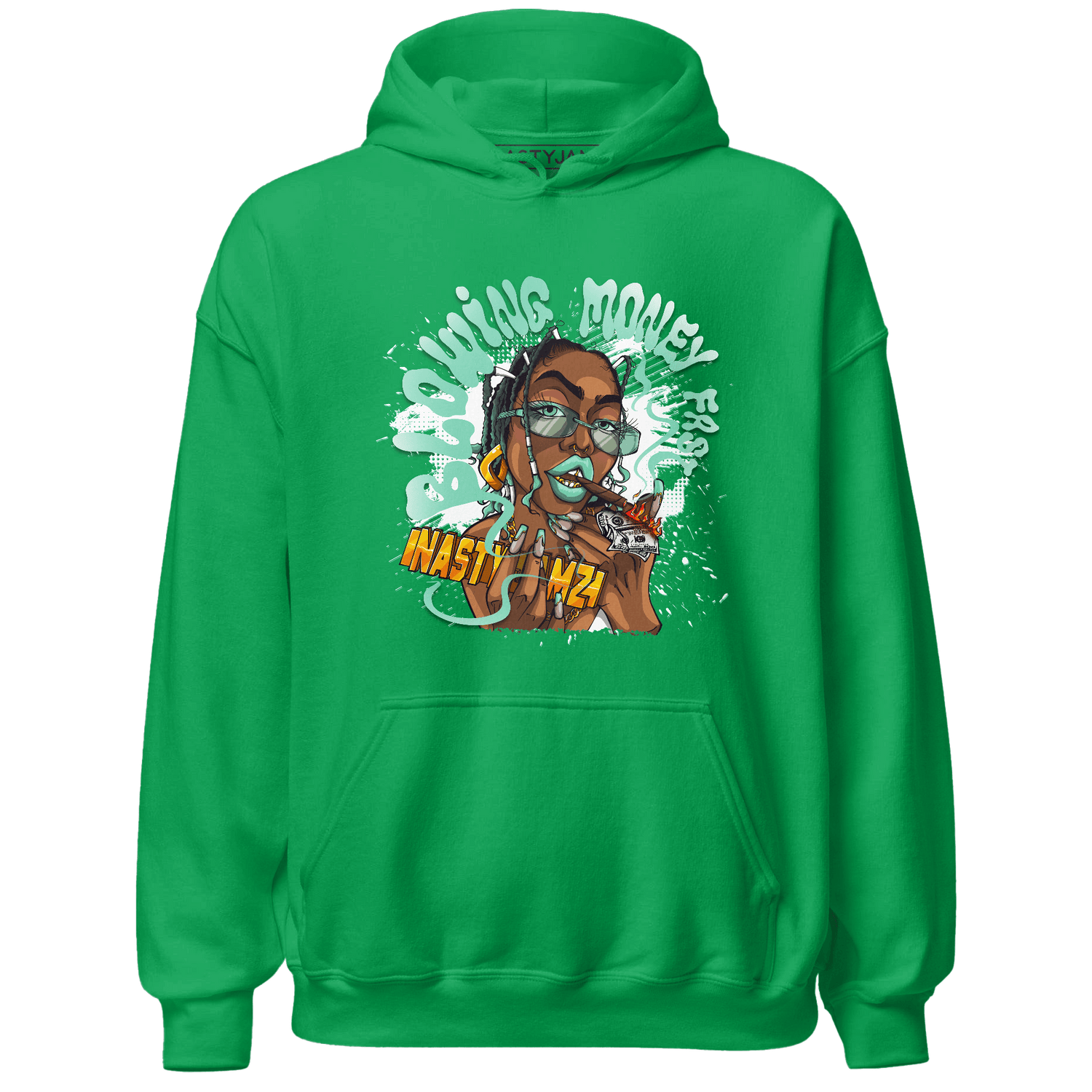 High OG Green Glow 1s Hoodie Match Blowing Money Fast Girl - NastyJamz