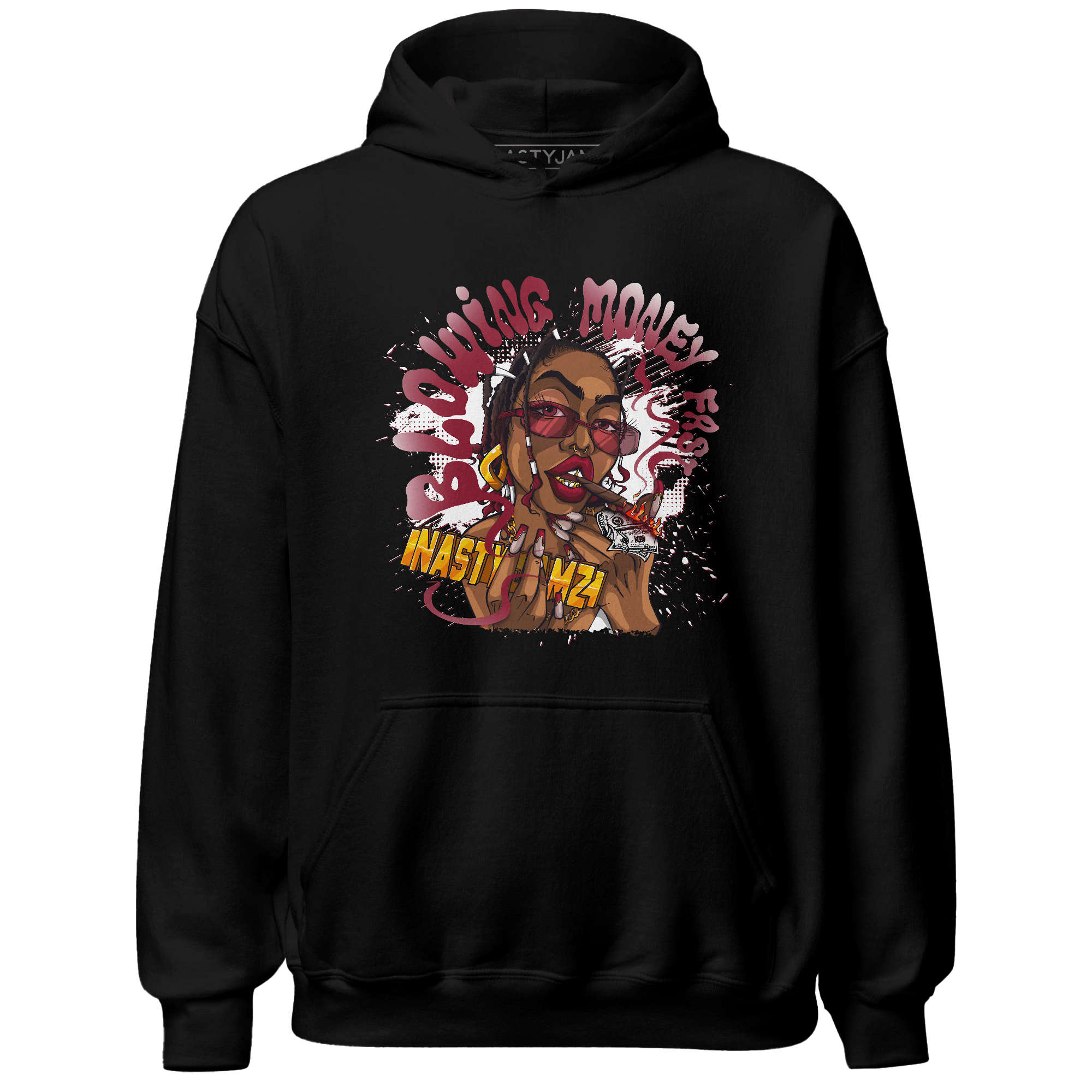 High White Team Red 1s Hoodie Match Blowing Money Fast Girl - NastyJamz