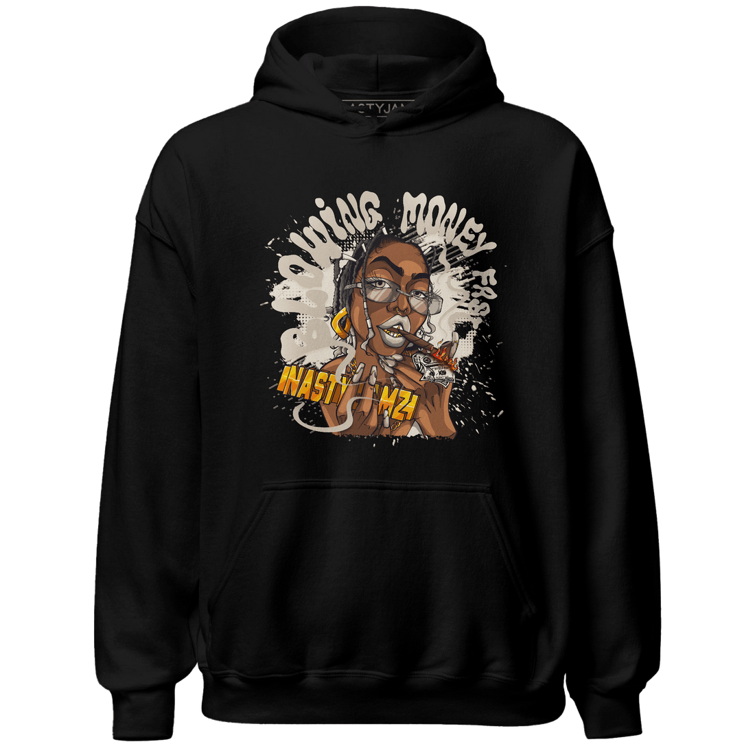 Latte 1s Hoodie Match Blowing Money Fast Girl - NastyJamz