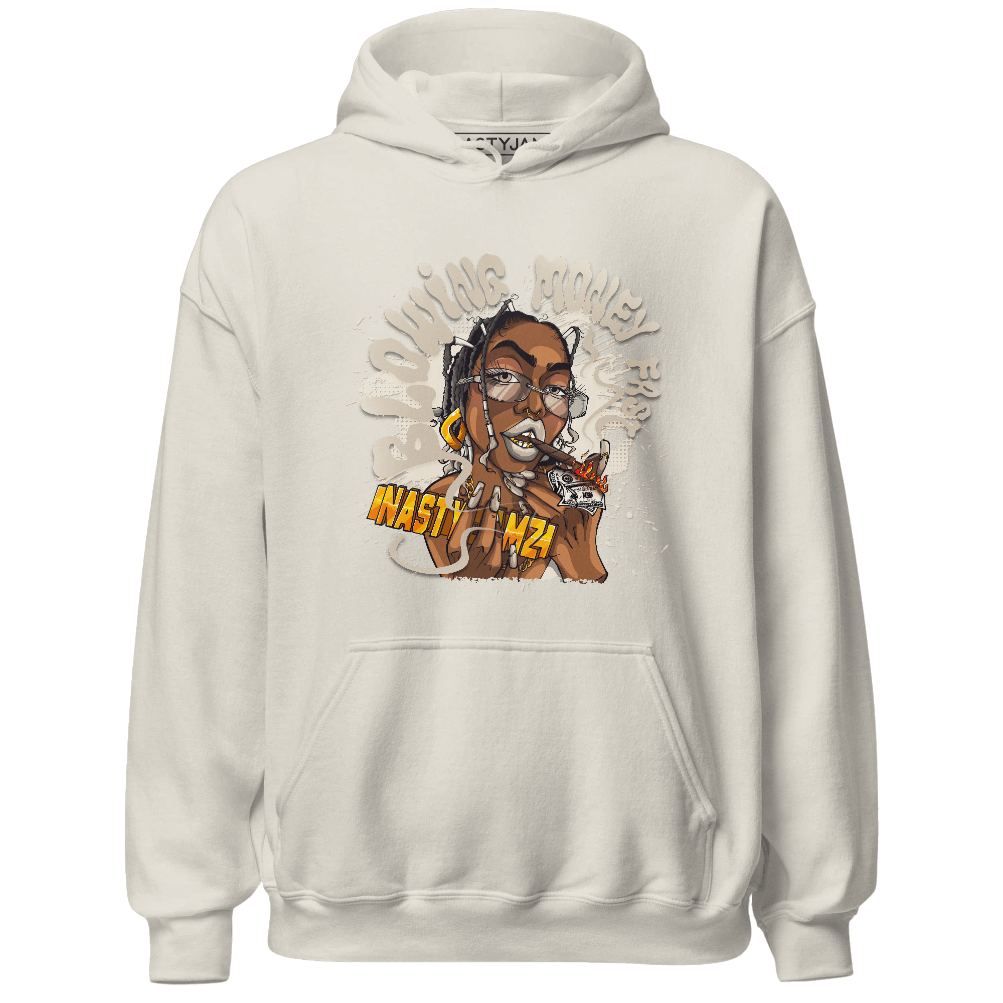 Latte 1s Hoodie Match Blowing Money Fast Girl - NastyJamz