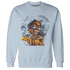 Mid Diffused Blue Grey 1s Sweatshirt Match Blowing Money Fast Girl - NastyJamz