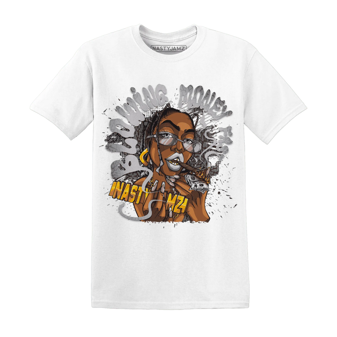 Cement-Grey-3s-T-Shirt-Match-Blowing-Money-Fast-Girl