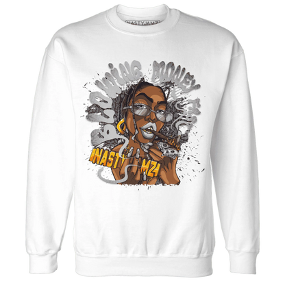 Cement-Grey-3s-Sweatshirt-Match-Blowing-Money-Fast-Girl