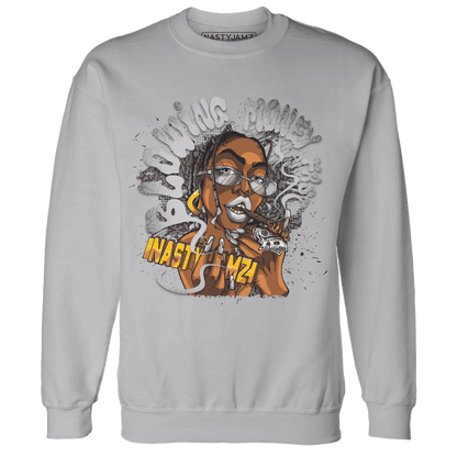 Cement-Grey-3s-Sweatshirt-Match-Blowing-Money-Fast-Girl