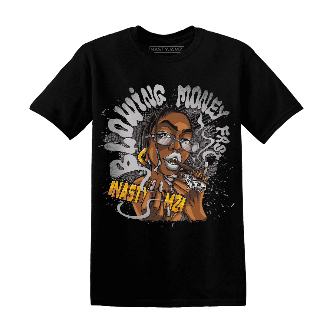 Cement-Grey-3s-T-Shirt-Match-Blowing-Money-Fast-Girl