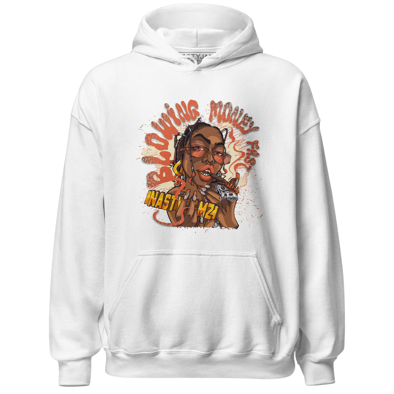 Georgia Peach 3s Hoodie Match Blowing Money Fast Girl - NastyJamz