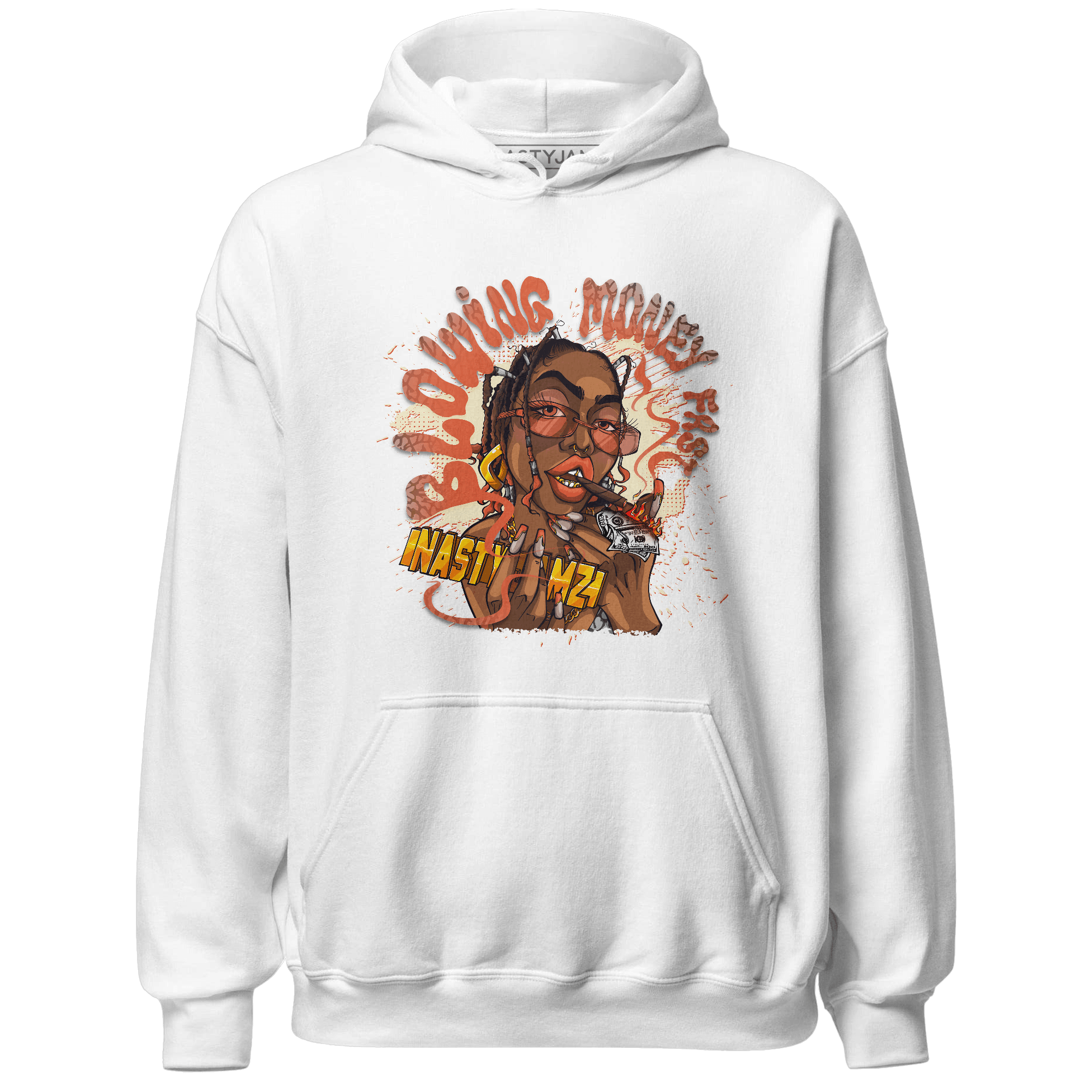 Georgia Peach 3s Hoodie Match Blowing Money Fast Girl - NastyJamz