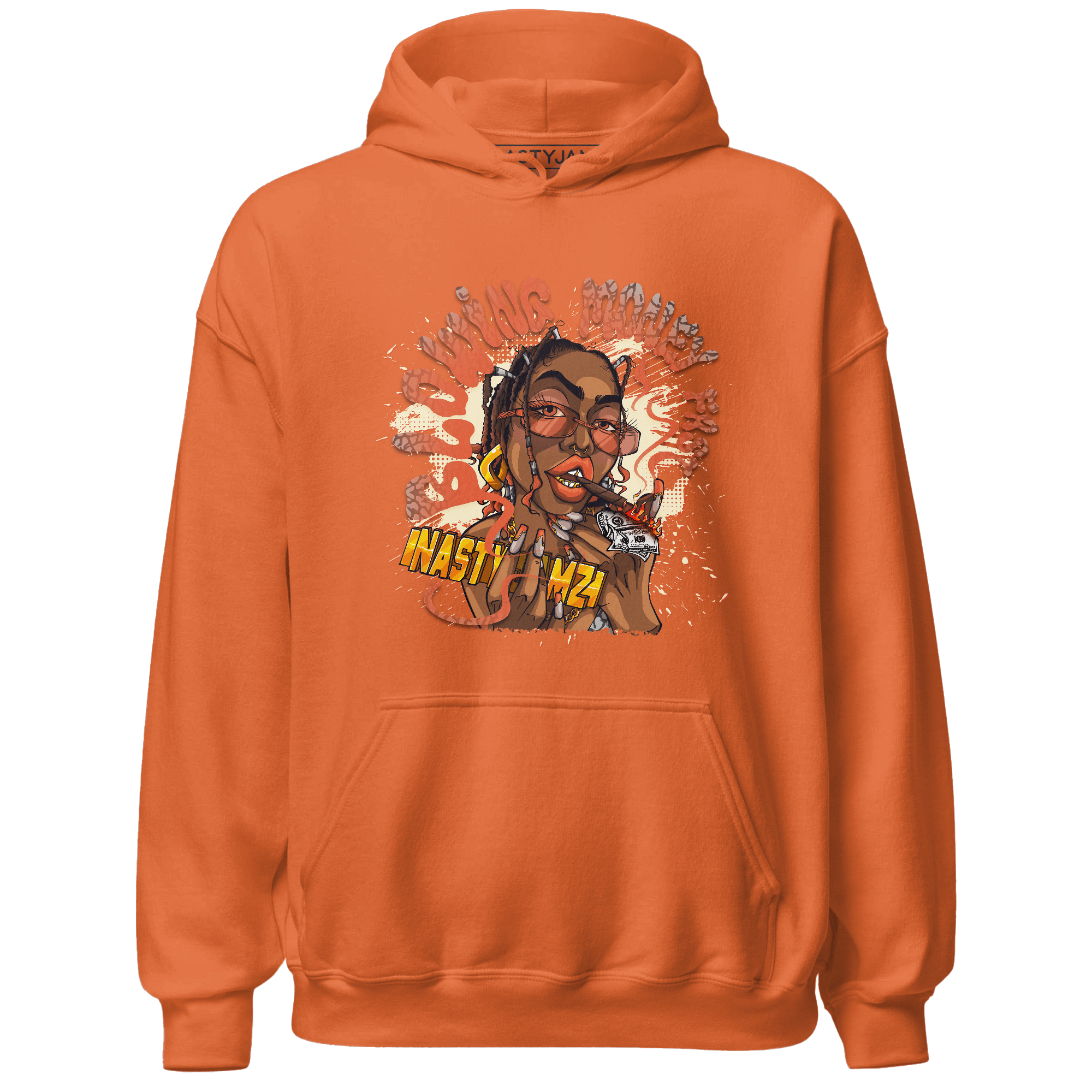 Georgia Peach 3s Hoodie Match Blowing Money Fast Girl - NastyJamz