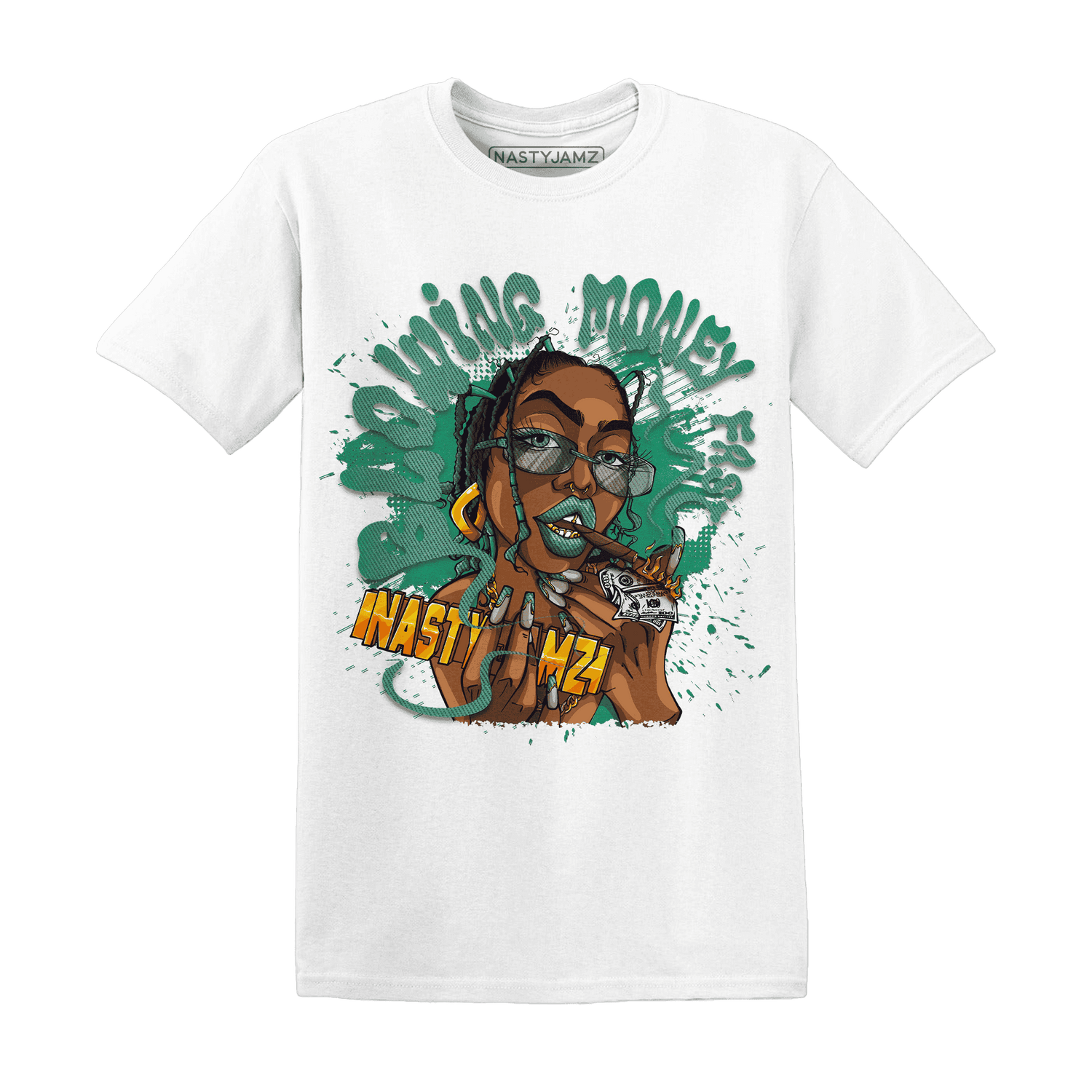 Nina CN Abney 3s T Shirt Match Blowing Money Fast Girl - NastyJamz
