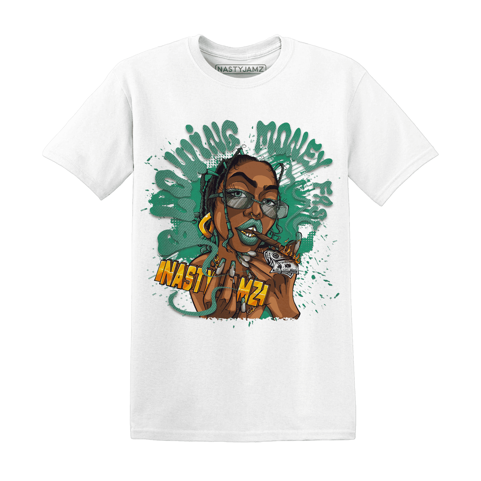 Nina CN Abney 3s T Shirt Match Blowing Money Fast Girl - NastyJamz