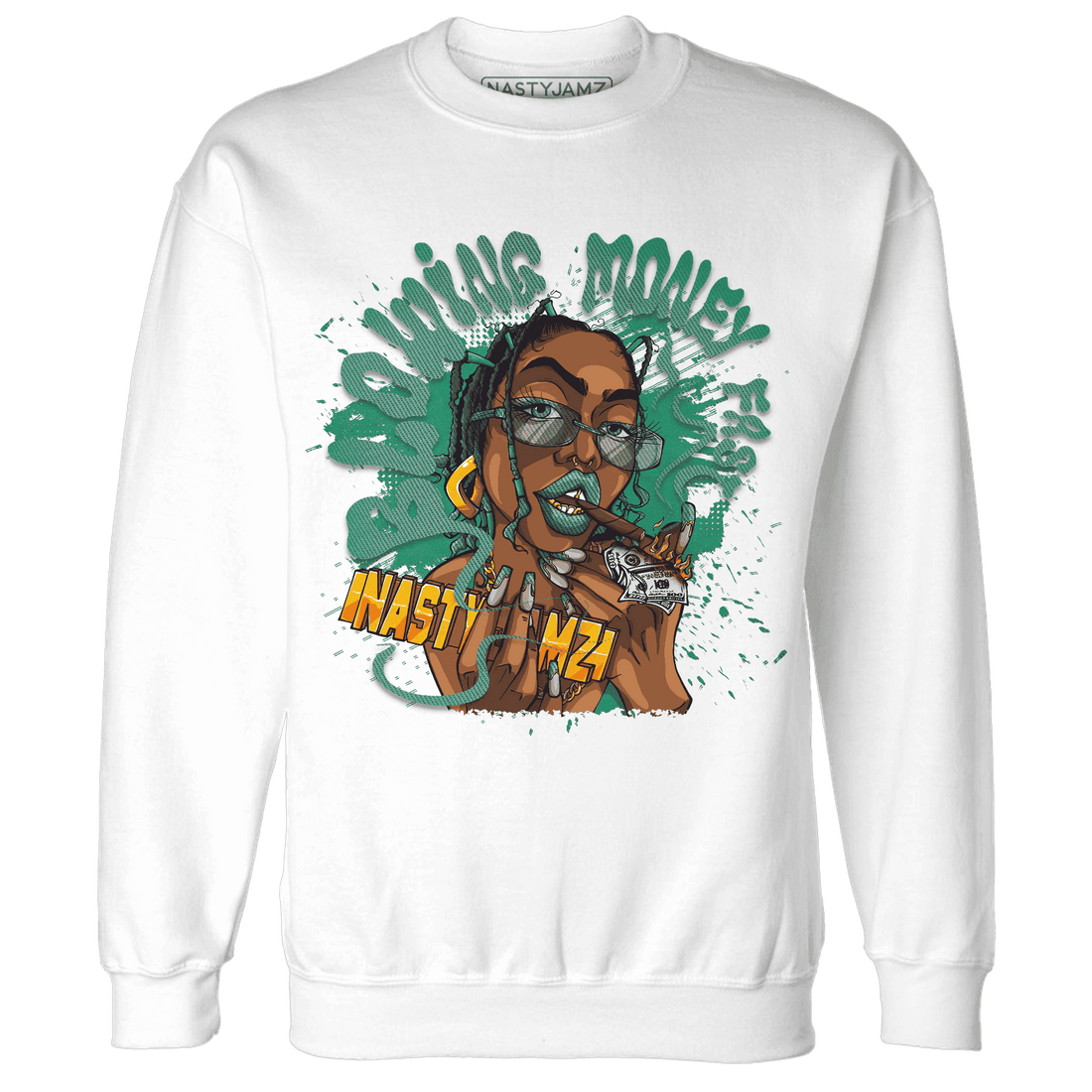 Nina CN Abney 3s Sweatshirt Match Blowing Money Fast Girl - NastyJamz