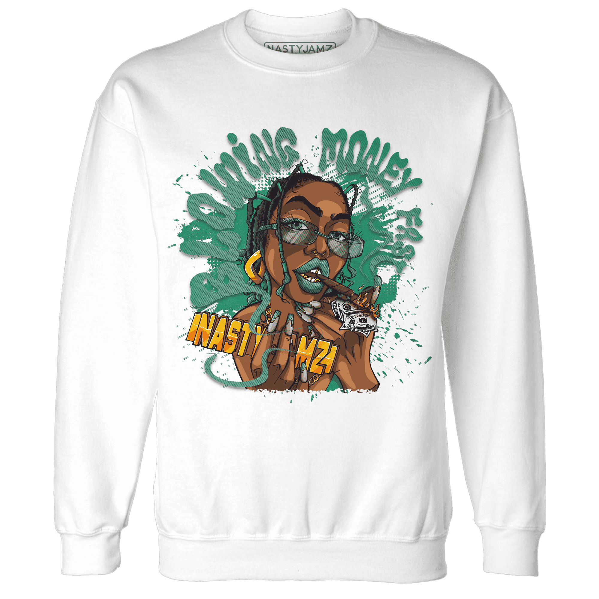 Nina CN Abney 3s Sweatshirt Match Blowing Money Fast Girl - NastyJamz