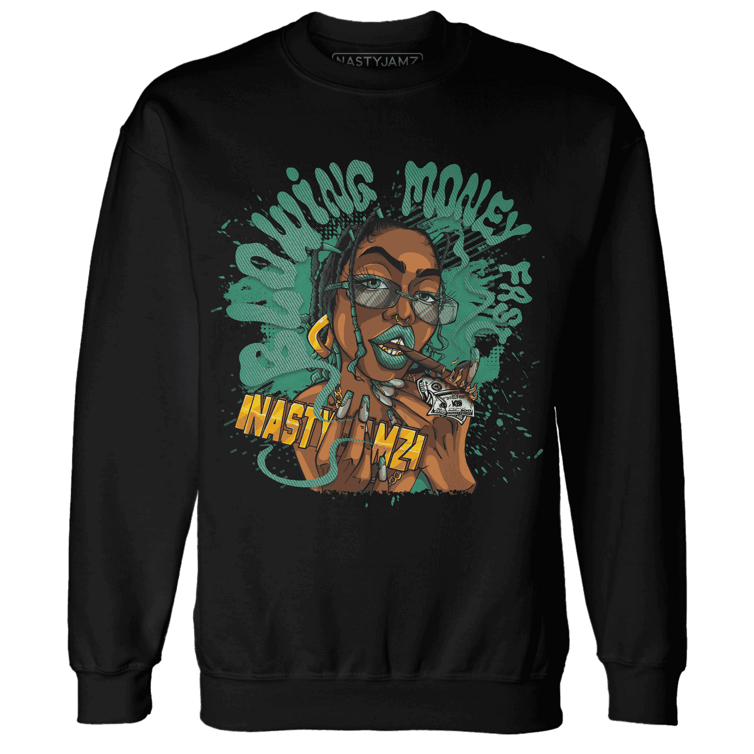 Nina CN Abney 3s Sweatshirt Match Blowing Money Fast Girl - NastyJamz