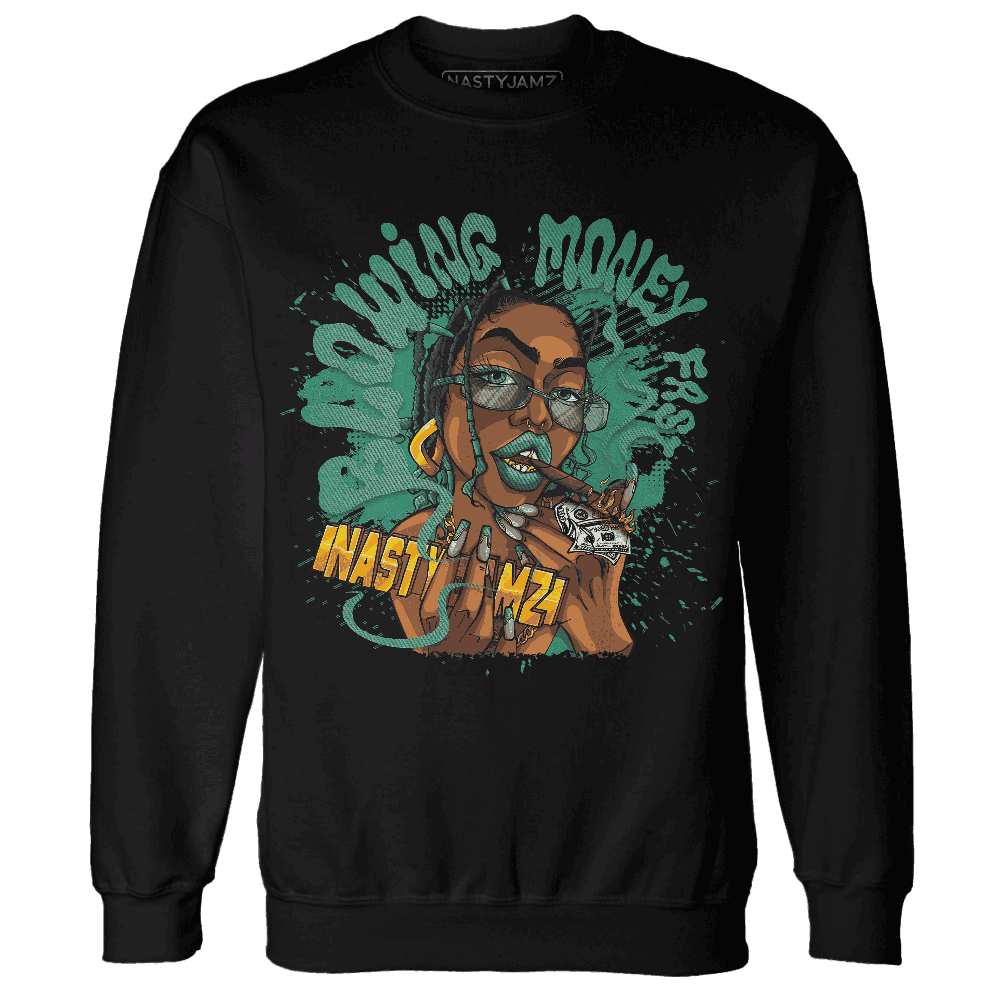 Nina CN Abney 3s Sweatshirt Match Blowing Money Fast Girl - NastyJamz