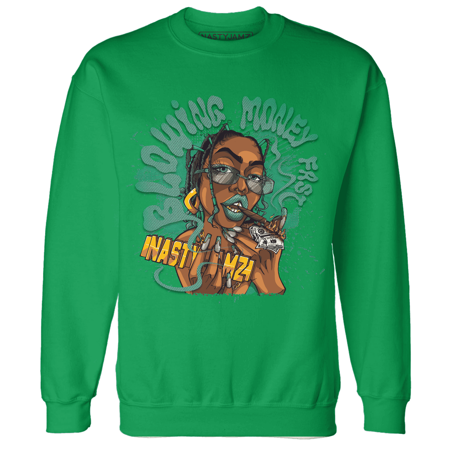 Nina CN Abney 3s Sweatshirt Match Blowing Money Fast Girl - NastyJamz