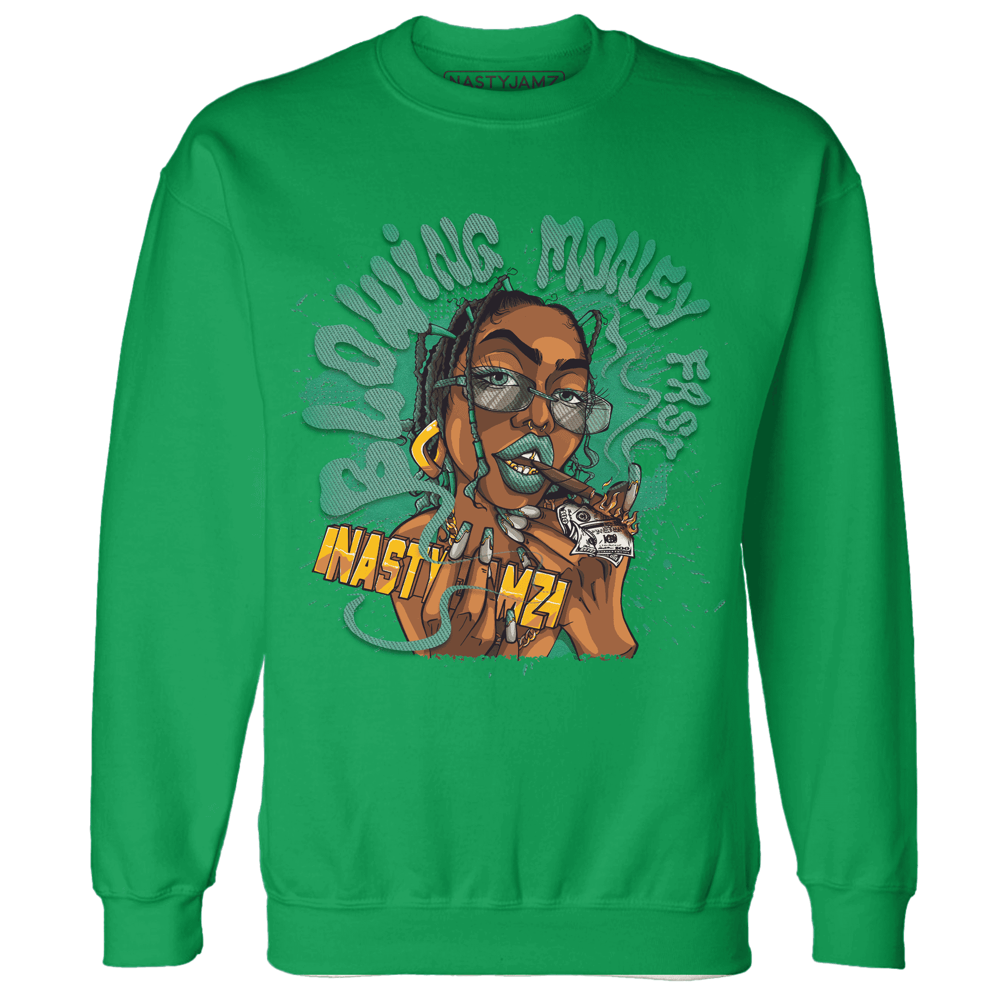 Nina CN Abney 3s Sweatshirt Match Blowing Money Fast Girl - NastyJamz