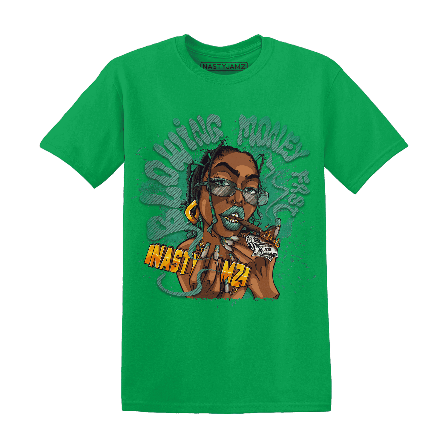 Nina CN Abney 3s T Shirt Match Blowing Money Fast Girl - NastyJamz