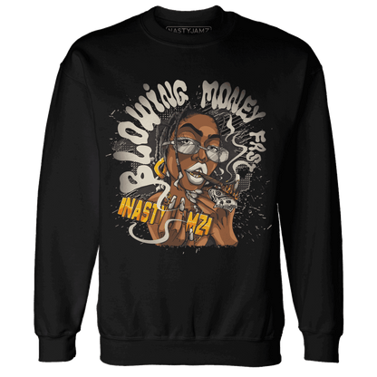 Quaiii 54 3s Sweatshirt Match Blowing Money Fast Girl - NastyJamz