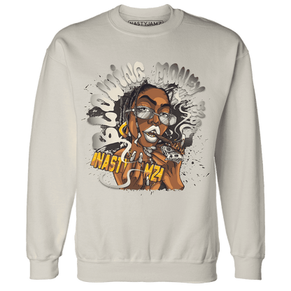 Quaiii 54 3s Sweatshirt Match Blowing Money Fast Girl - NastyJamz