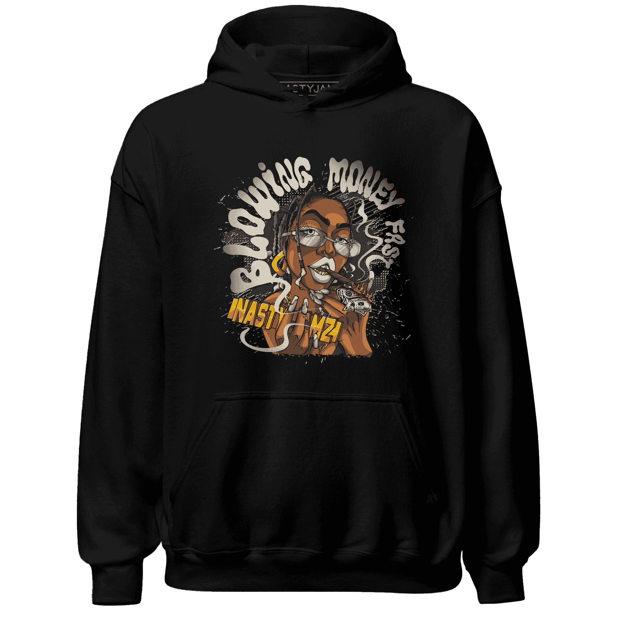 Quaiii 54s Hoodie Match Blowing Money Fast Girl - NastyJamz