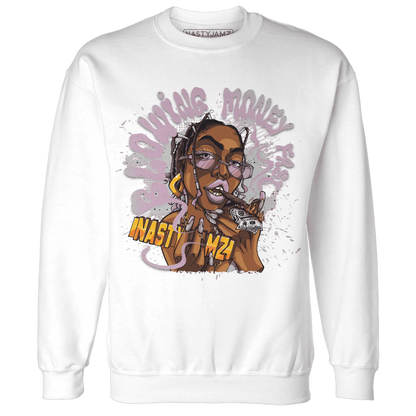 Orchid-Neutral-Grey-Black-White-4s-NastyJamz-Sweatshirt-Match-Blowing-Money-Fast-Girl
