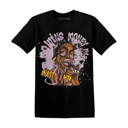Orchid-Neutral-Grey-Black-White-4s-NastyJamz-T-Shirt-Match-Blowing-Money-Fast-Girl
