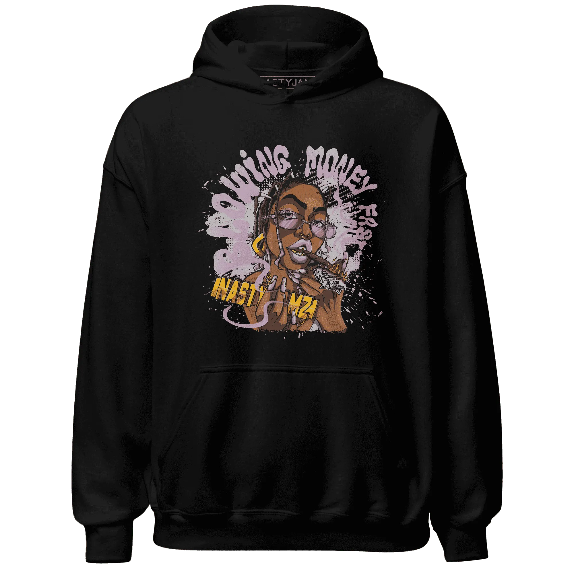 Orchid-Neutral-Grey-Black-White-4s-NastyJamz-Hoodie-Match-Blowing-Money-Fast-Girl