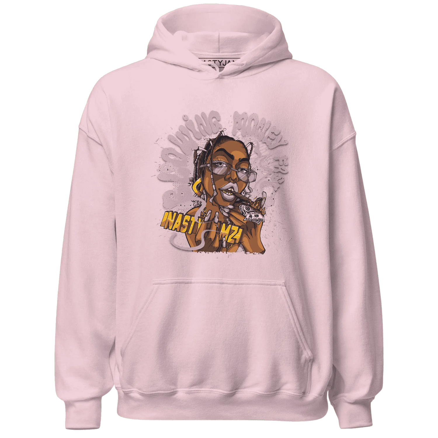 Orchid-Neutral-Grey-Black-White-4s-NastyJamz-Hoodie-Match-Blowing-Money-Fast-Girl