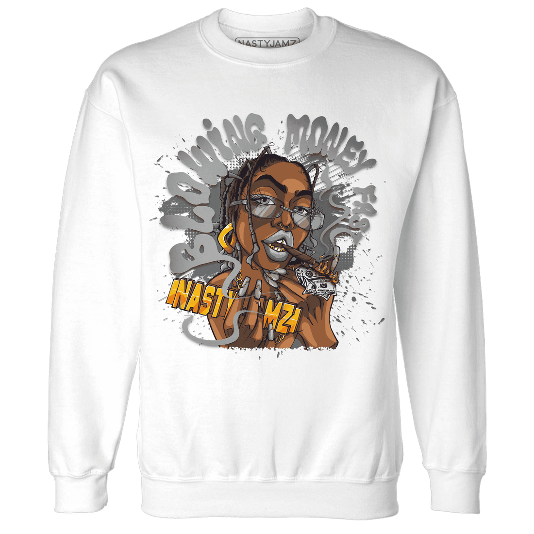 Paris Olympicsss 4s Sweatshirt Match Blowing Money Fast Girl - NastyJamz