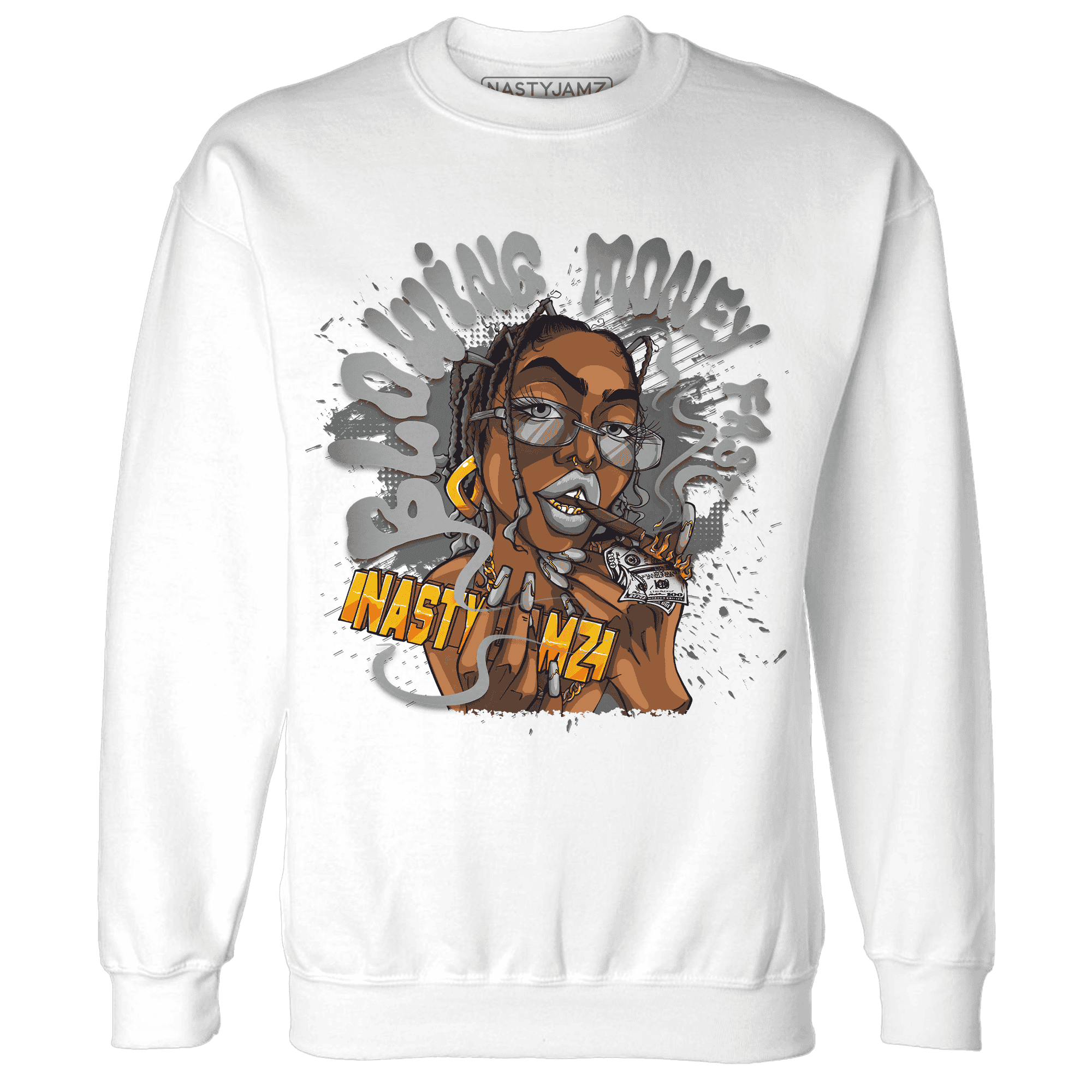 Paris Olympicsss 4s Sweatshirt Match Blowing Money Fast Girl - NastyJamz