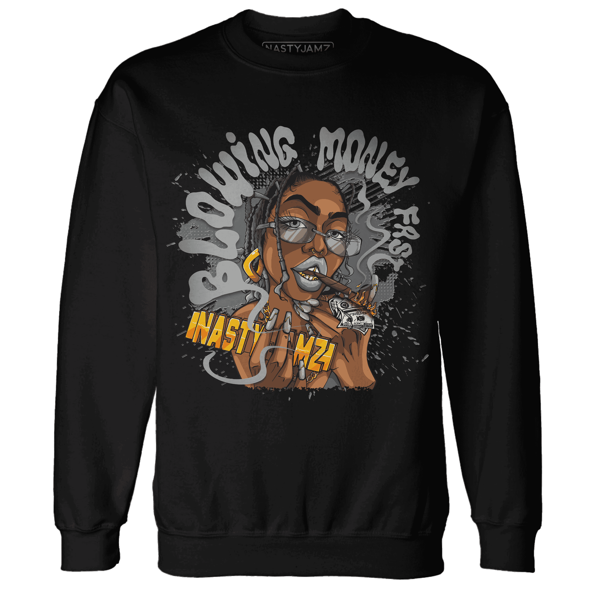 Paris Olympicsss 4s Sweatshirt Match Blowing Money Fast Girl - NastyJamz