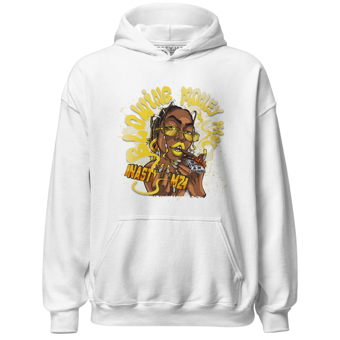 Vivid Sulfur 4s Hoodie Match Blowing Money Fast Girl - NastyJamz
