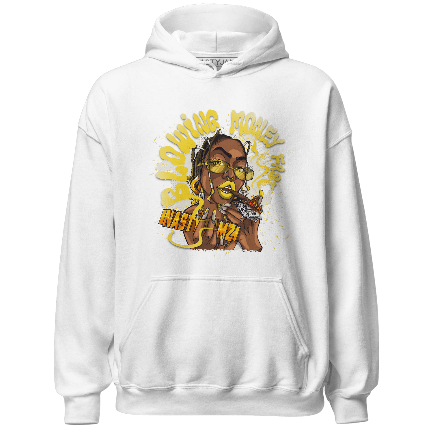 Vivid Sulfur 4s Hoodie Match Blowing Money Fast Girl - NastyJamz