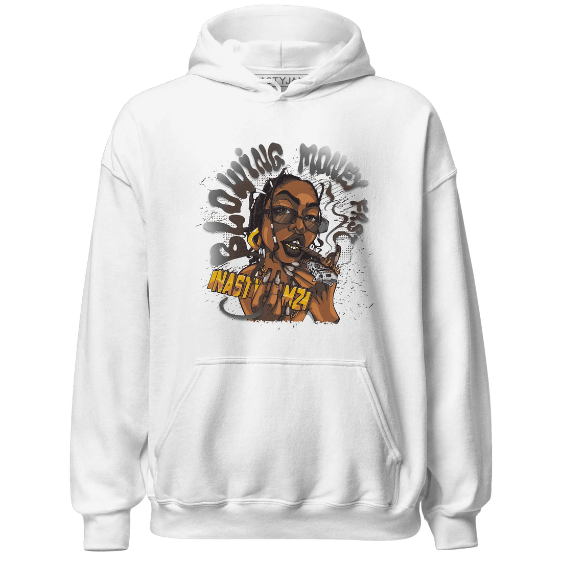 White-Thunder-4s-Hoodie-Match-Blowing-Money-Fast-Girl