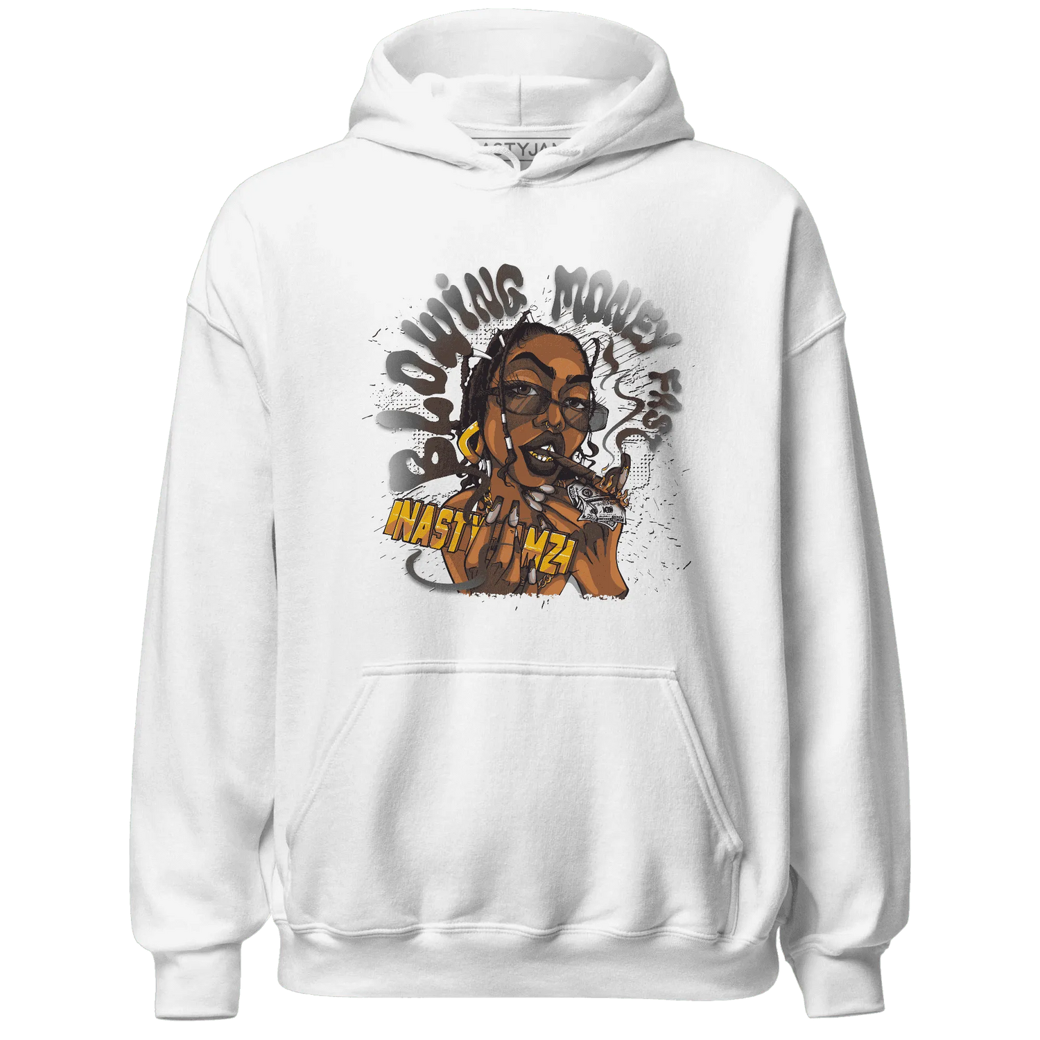White-Thunder-4s-Hoodie-Match-Blowing-Money-Fast-Girl