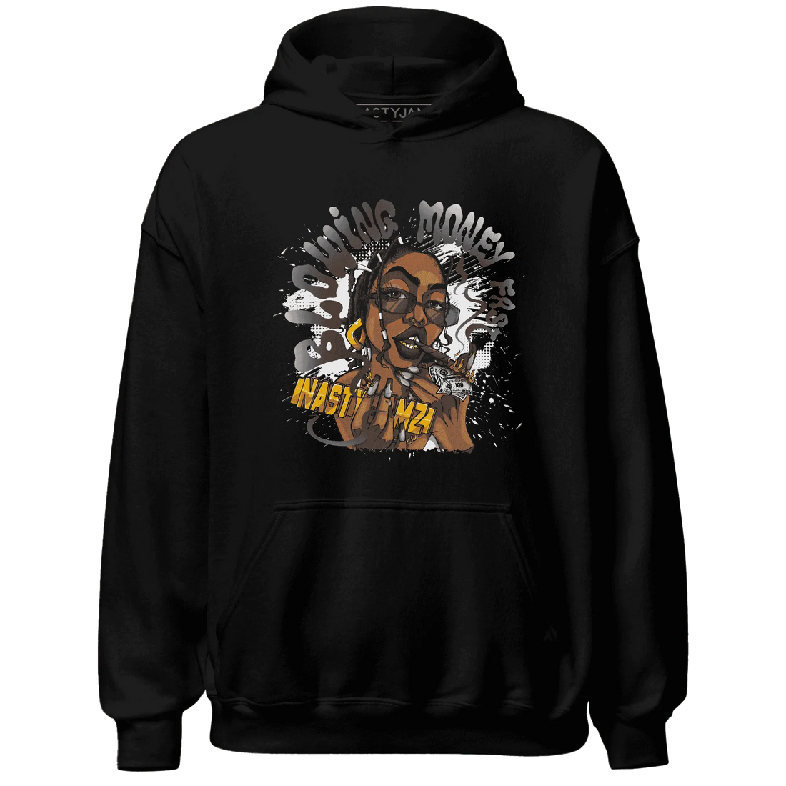 White-Thunder-4s-Hoodie-Match-Blowing-Money-Fast-Girl