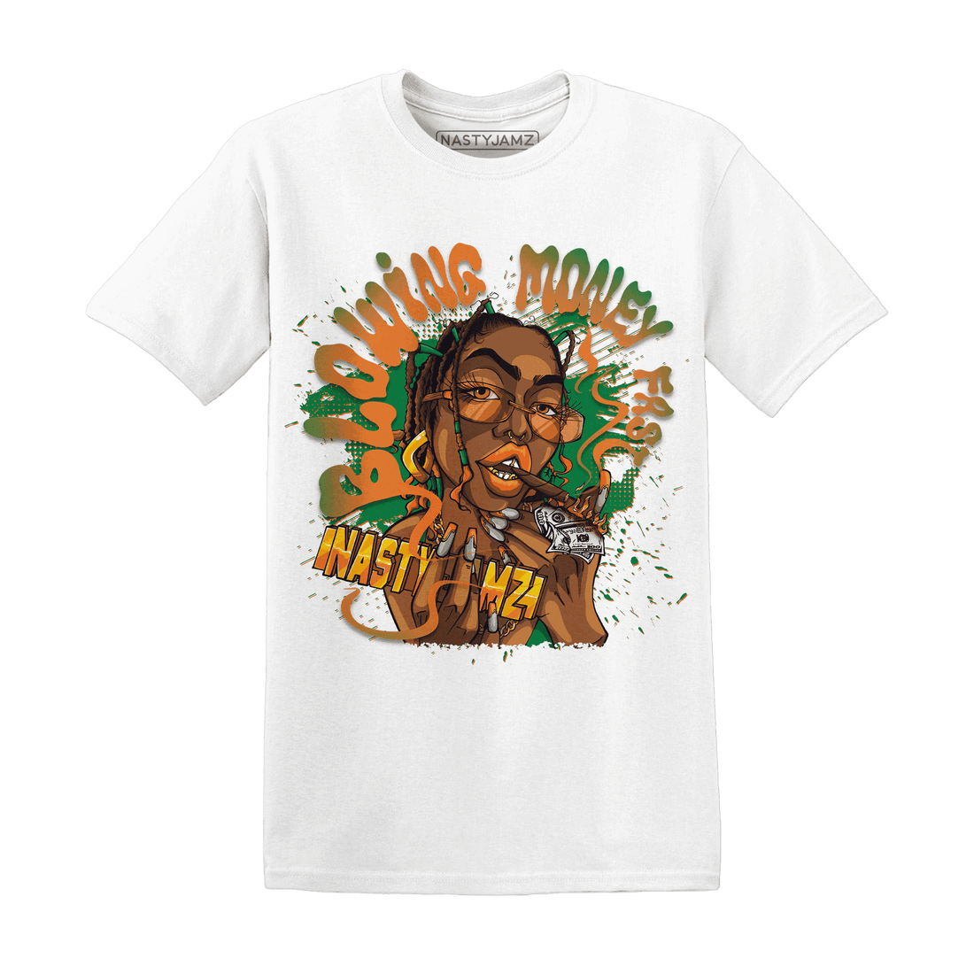 MAM Hurricanes 5s T Shirt Match Blowing Money Fast Girl - NastyJamz