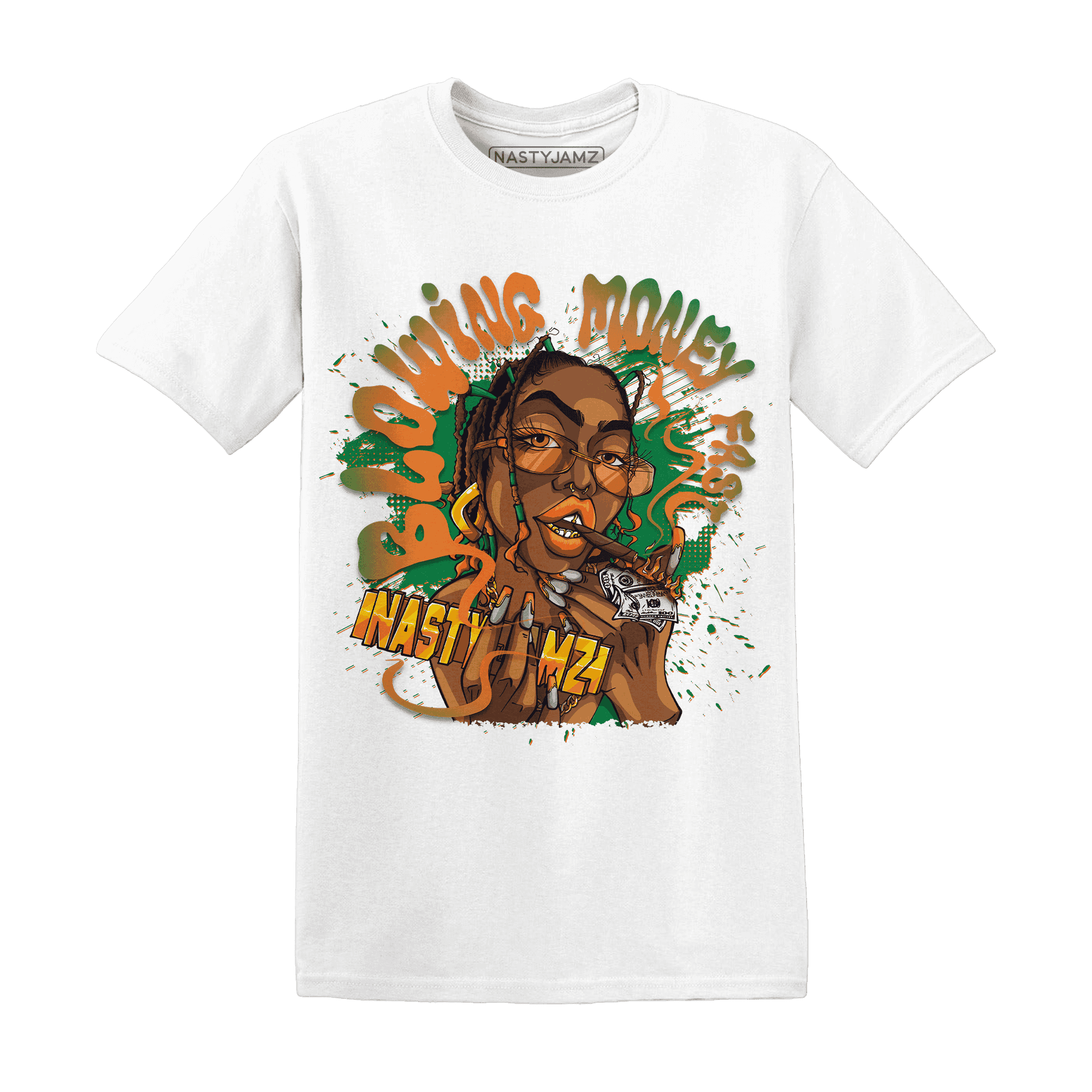 MAM Hurricanes 5s T Shirt Match Blowing Money Fast Girl - NastyJamz