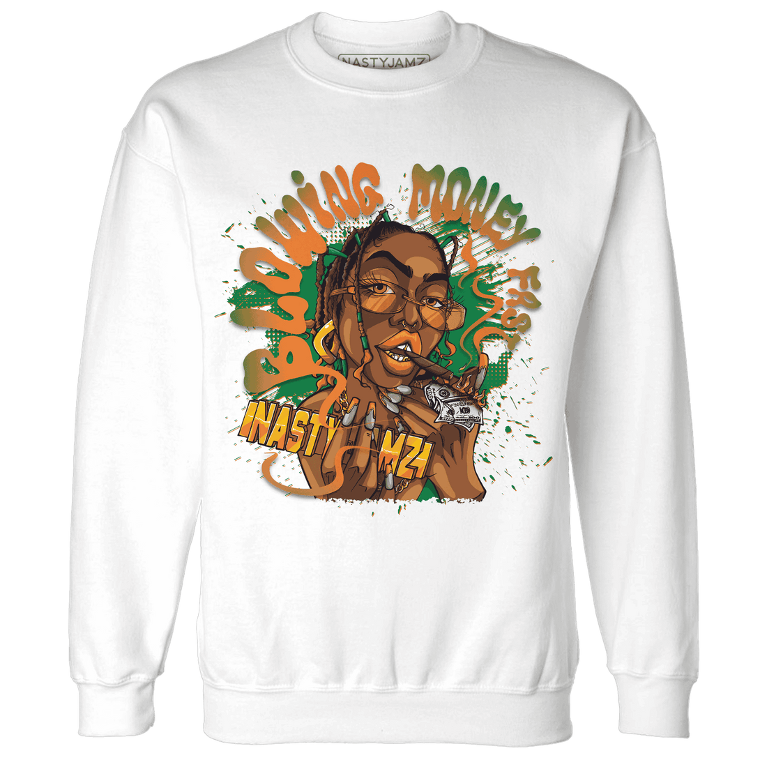 MAM Hurricanes 5s Sweatshirt Match Blowing Money Fast Girl - NastyJamz