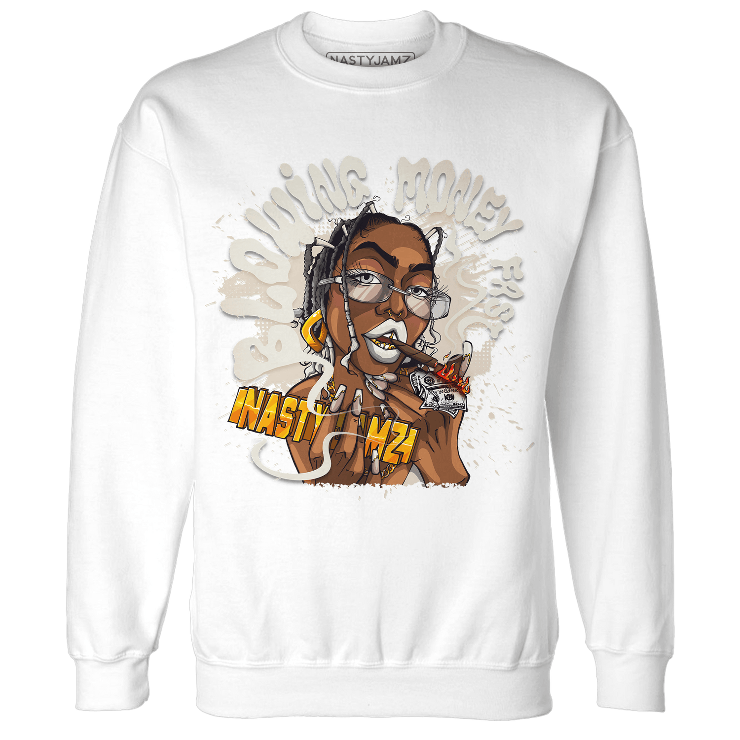 SE Sail 5s Sweatshirt Match Blowing Money Fast Girl - NastyJamz