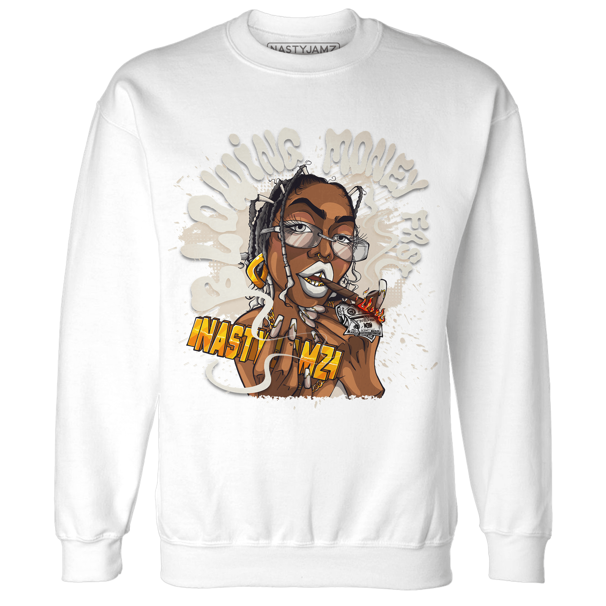 SE Sail 5s Sweatshirt Match Blowing Money Fast Girl - NastyJamz