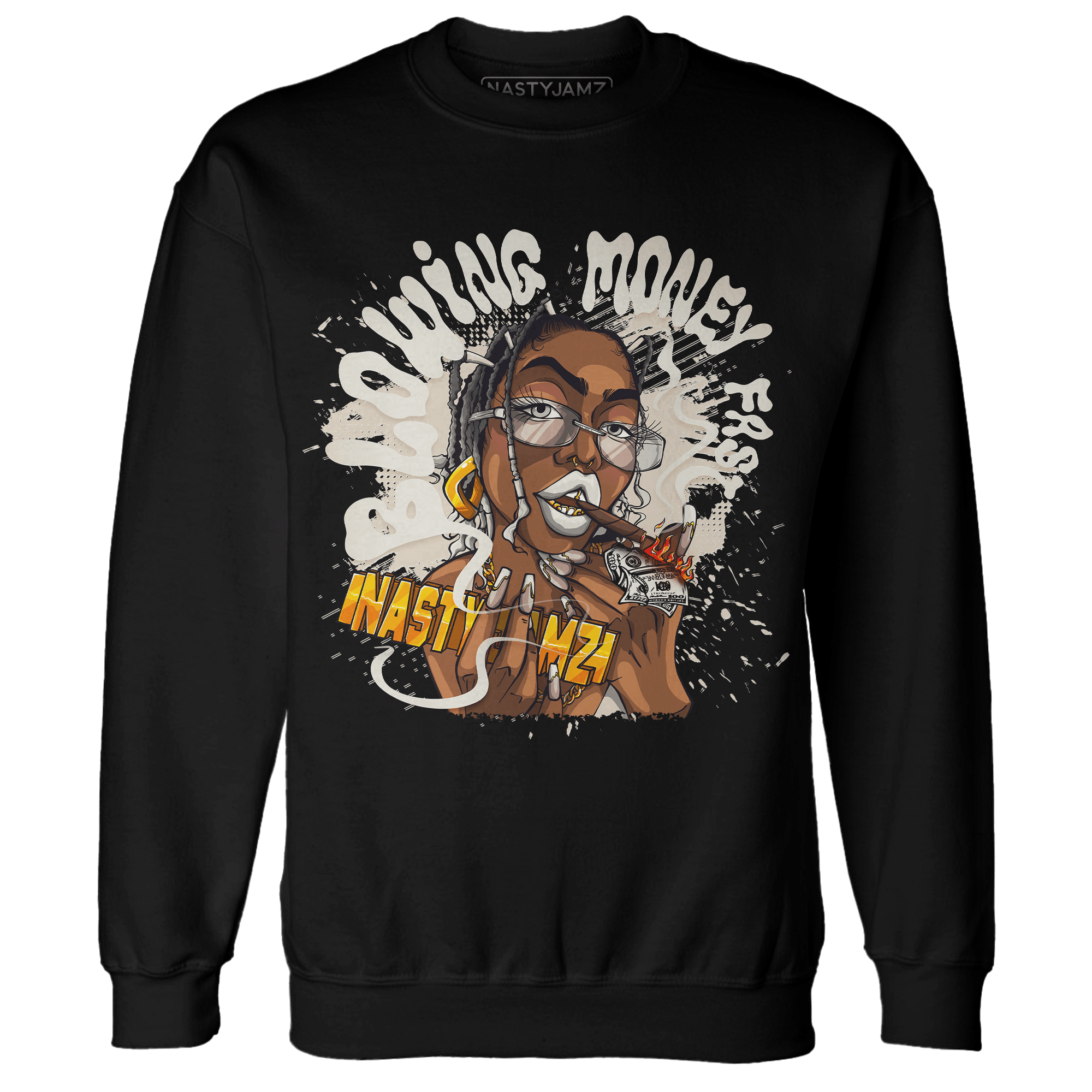 SE Sail 5s Sweatshirt Match Blowing Money Fast Girl - NastyJamz