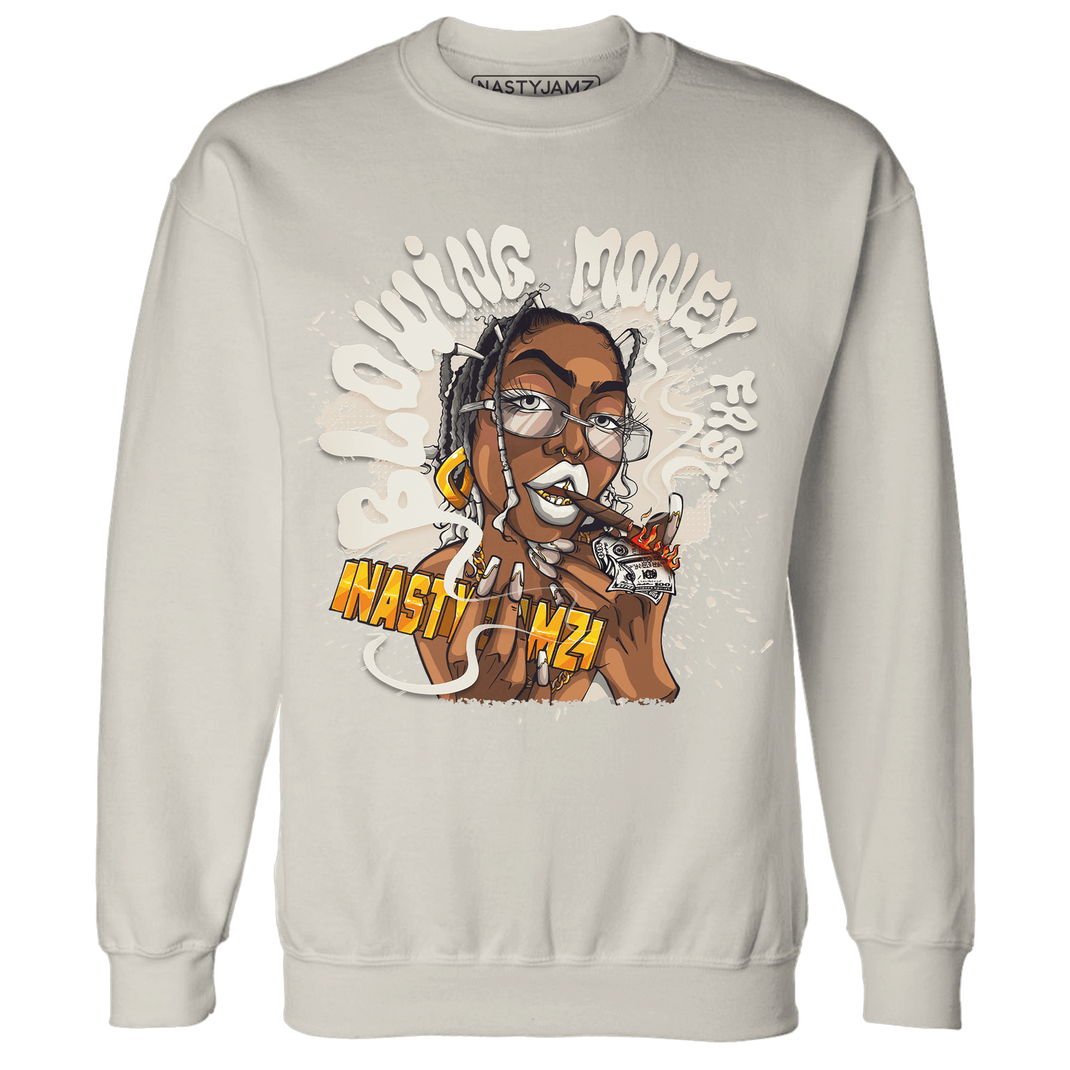 SE Sail 5s Sweatshirt Match Blowing Money Fast Girl - NastyJamz