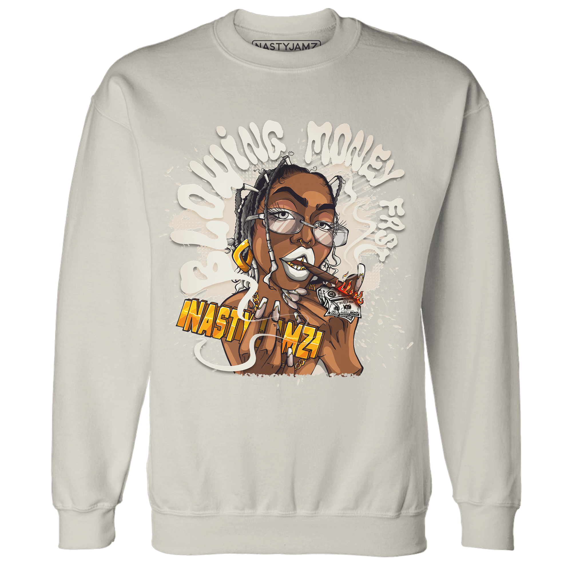 SE Sail 5s Sweatshirt Match Blowing Money Fast Girl - NastyJamz