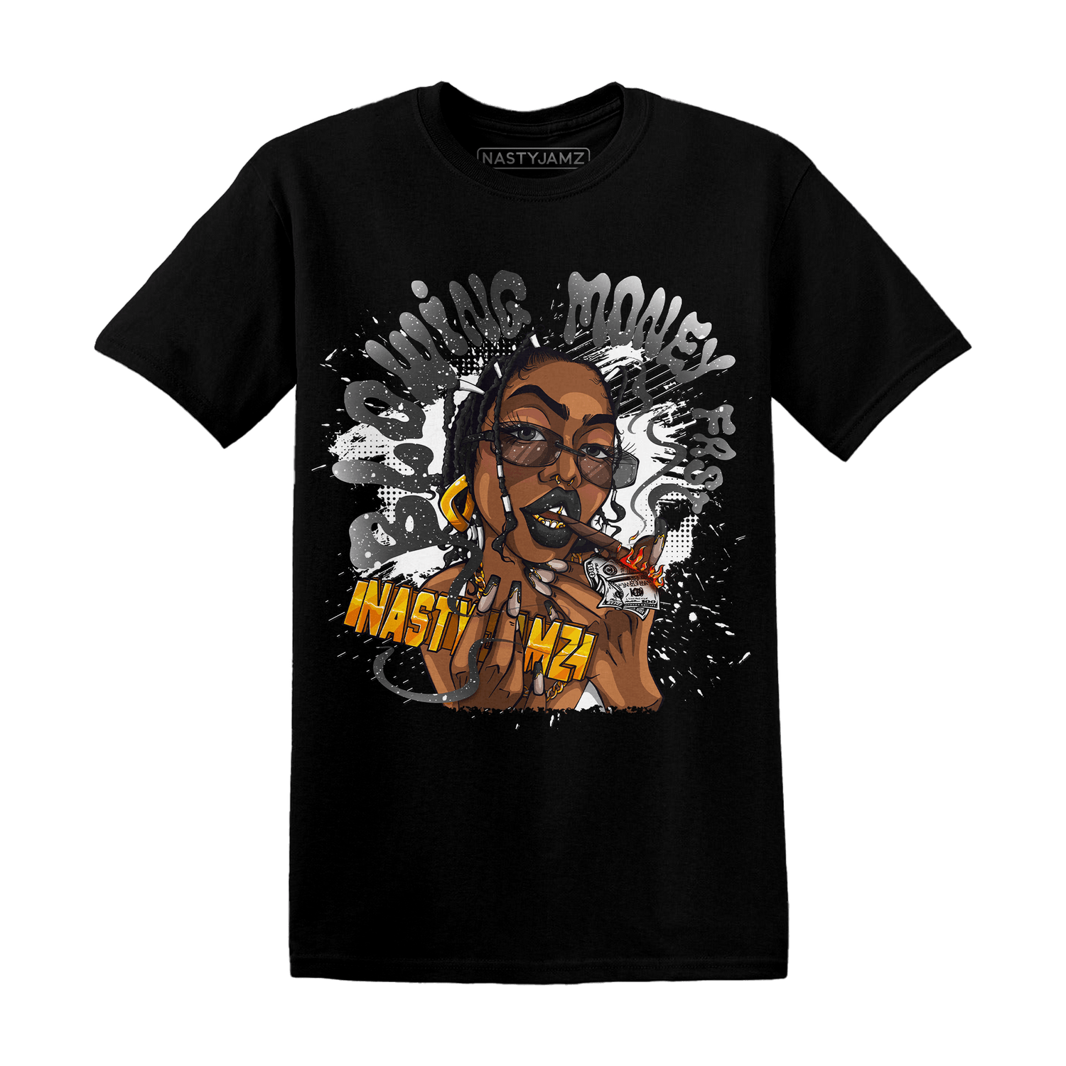 Reverse Oreo 6s T Shirt Match Blowing Money Fast Girl - NastyJamz
