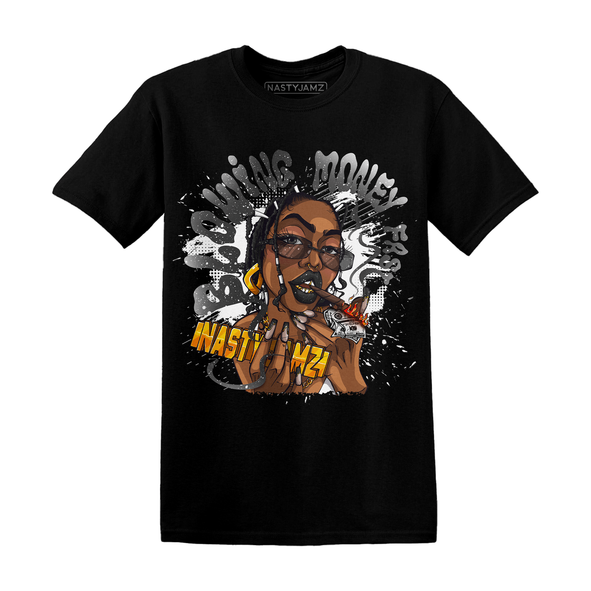 Reverse Oreo 6s T Shirt Match Blowing Money Fast Girl - NastyJamz