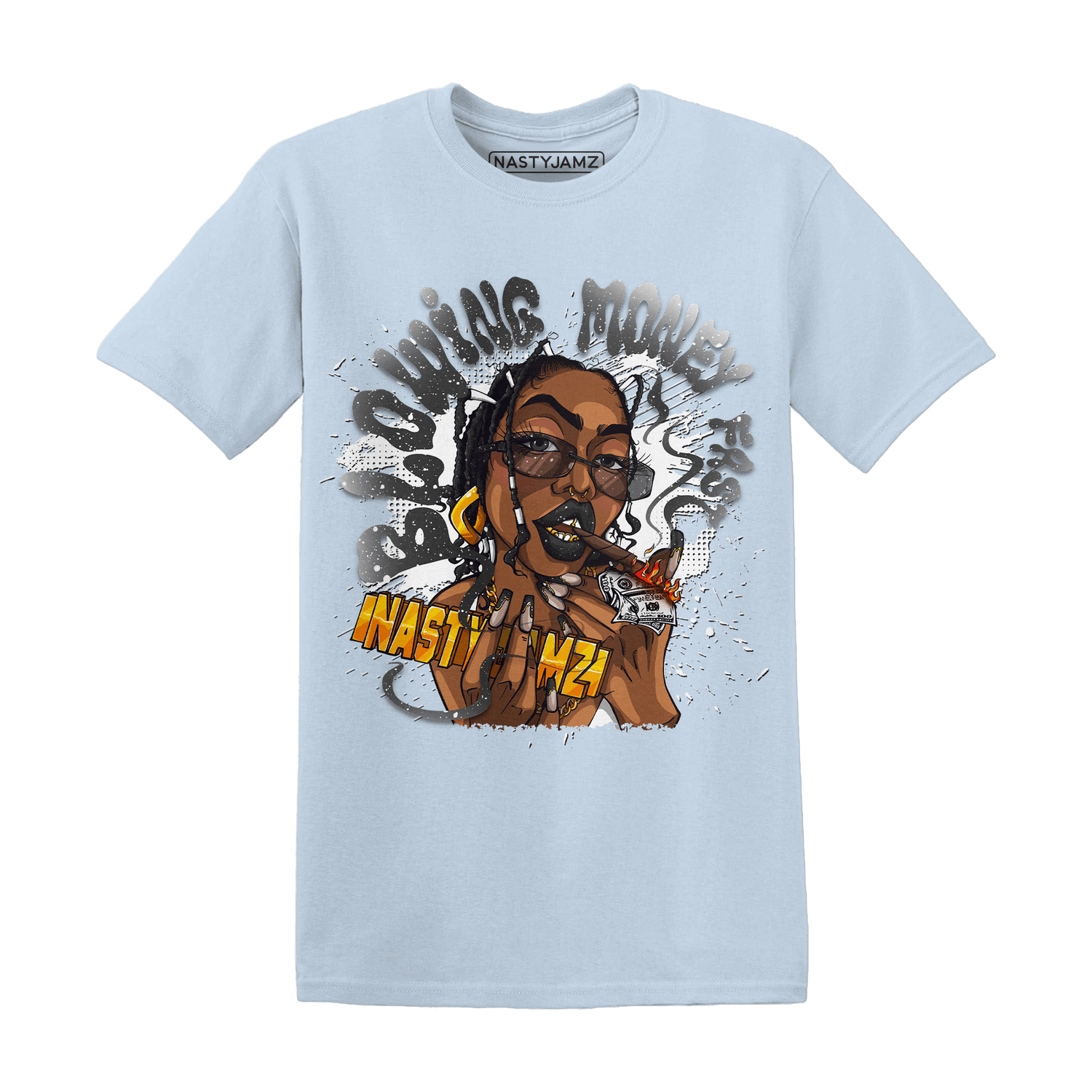 Reverse Oreo 6s T Shirt Match Blowing Money Fast Girl - NastyJamz