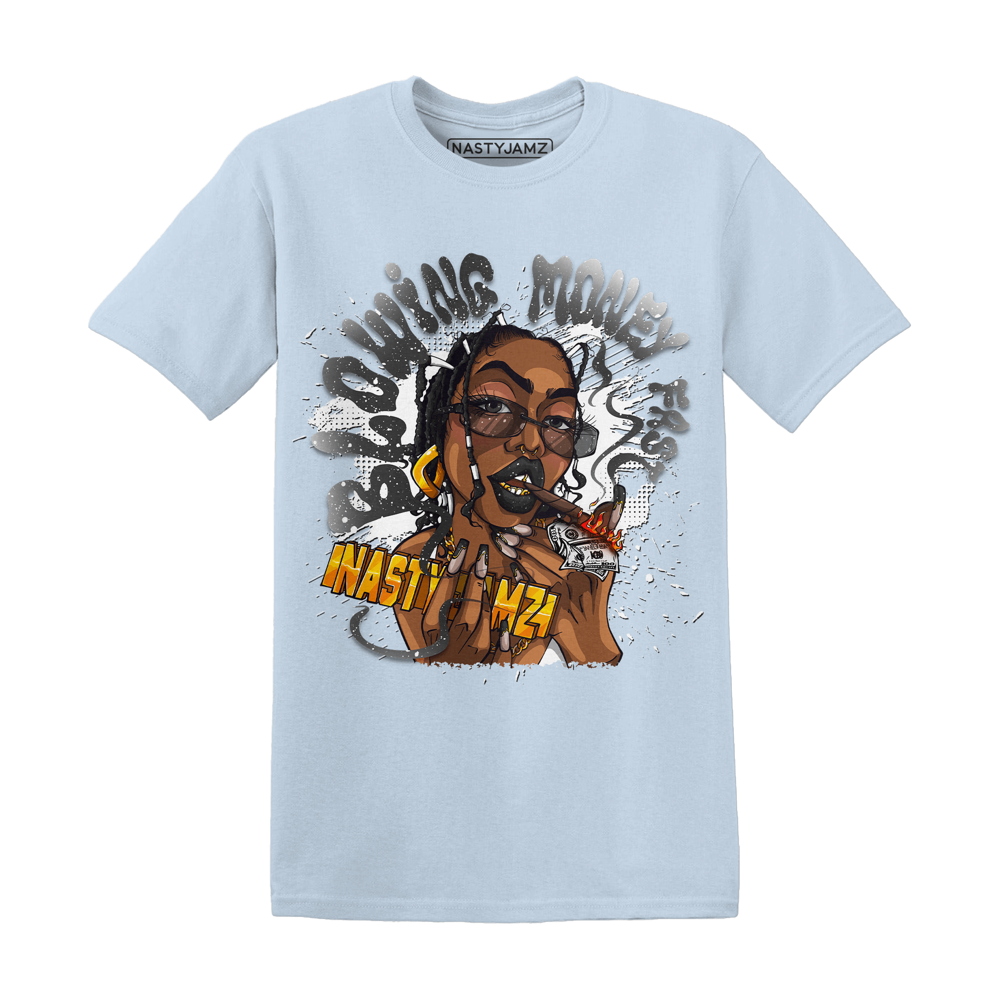 Reverse Oreo 6s T Shirt Match Blowing Money Fast Girl - NastyJamz