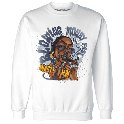White-Navy-6s-Sweatshirt-Match-Blowing-Money-Fast-Girl